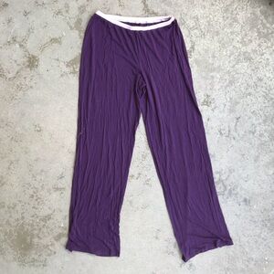 Eggplant Purple Modal Knit Lounge Pants